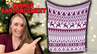 Winner Announcement: Christmas Mosaic Crochet Blanket - 2024 FREE CAL