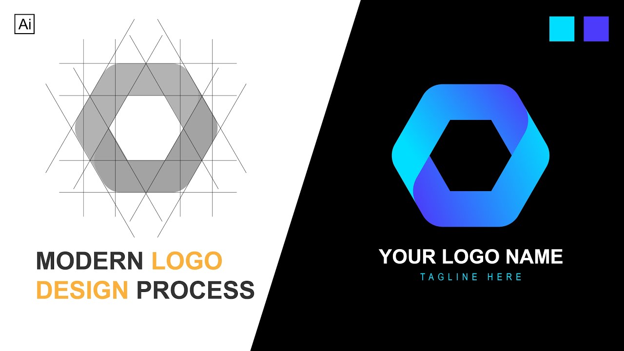 How To Create A Polygon Logo Adobe Illustrator Tutorial