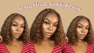 HONEY BLONDE HIGHLIGHT CLOSURE WIG | ft. hot beauty hair