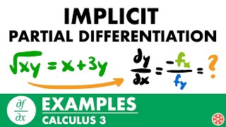 Implicit Partial Differentiation Examples | Calculus 3 - JK Math