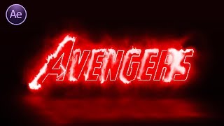 Avengers Logo Animation in After Effect | After Effect Movie Logo Animation Tutorial