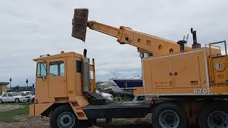 FOR SALE 2000 BADGER 670 HYDRAULIC EXCAVATOR.  GRADALL TYPE MOBILE EXCAVATOR.  IN GALVESTON