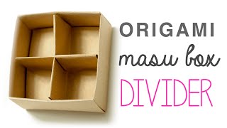 Origami Masu Box Divider Tutorial | Paolo Bascetta - DIY - Paper Kawaii