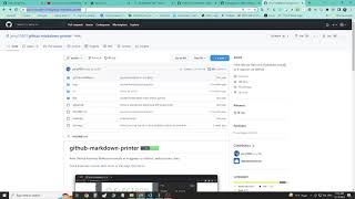 How to print markdown from github Redme
