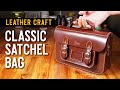 [leather craft]making a classic satchel bag