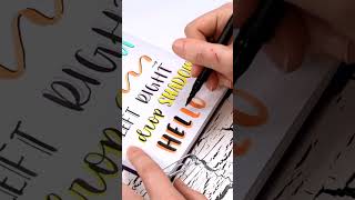 A different way to DROP SHADOW #lettering #bulletjournal