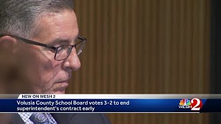 Volusia County School Board votes to end superintendent's contract early