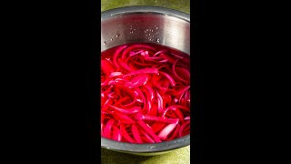 How To Make Quick Pickled Red Onions 🧅 #Shorts