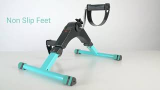 Vive Desk Cycle   Foot Pedal Exerciser   Foldable Portable Foot Hand Arm Leg Exercise Peda