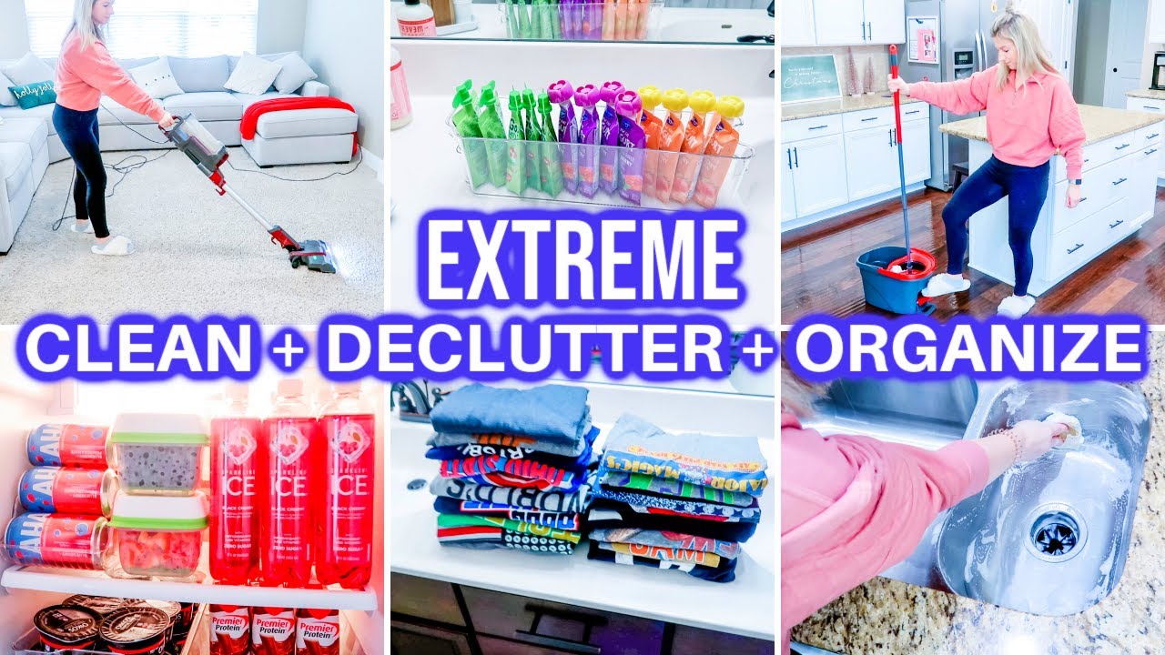 Most Extreme Declutter Organize With Me All Day Speed Cleaning