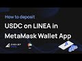 Deposit USDC on LINEA in MetaMask Wallet App | UAE | Onramp Money