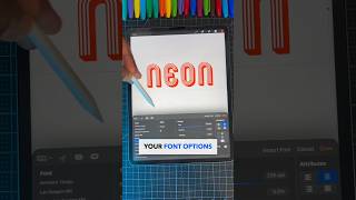 Best Way To Add & Edit Text In Procreate ! 😍 #art #drawing #shorts