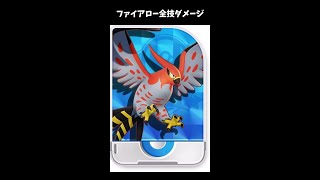 【ポケモンユナイト】ファイアロー全技ダメージ#shorts