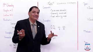 Class 9 - Chemistry - Chapter 1 - Lecture 4 - Radicals, Chemical Compounds & Mixture- Allied Schools