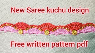 New bridal saree kuchu design #bridalsareekuchudesign #latestkuchu #newkuchu