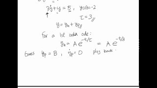 ME 340: Example, Solving 1st order ODEs