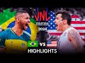 🇧🇷 BRAZIL vs USA 🇺🇸 | Highlights | Men's VNL 2024