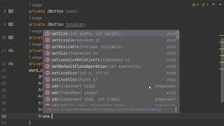 Word counter|java swing example