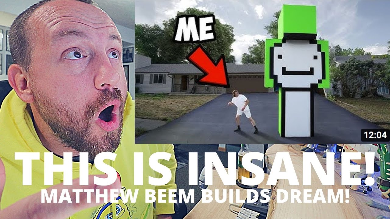 THIS IS CRAZY! Worlds Largest Minecraft Dream Statue! (REACTION ...