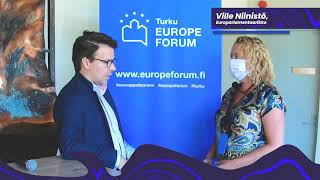 Itämeripäivä Turussa 2020, europarlamentaarikko Ville Niinistön haastattelu.