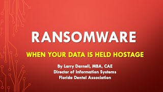 Ransomware: When Your Data Is Held Hostage