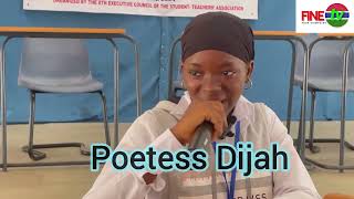 Poetess Dijah and Olly Boye’s performances at the Gambia College STA Week