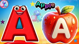 ABC Phonics Song / A for Apple / ABC Song / Kiddos Study Zone / Shapes, Colour, Number Song / A to Z