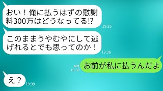 メンヘラの若い女性に乗り換えた元夫から300万の慰謝料請求された。「逃げられると思ってるのか！」と怒って連絡が来たが、実際には慰謝料を払うのはあなただと伝えたときの彼の反応が面白い。