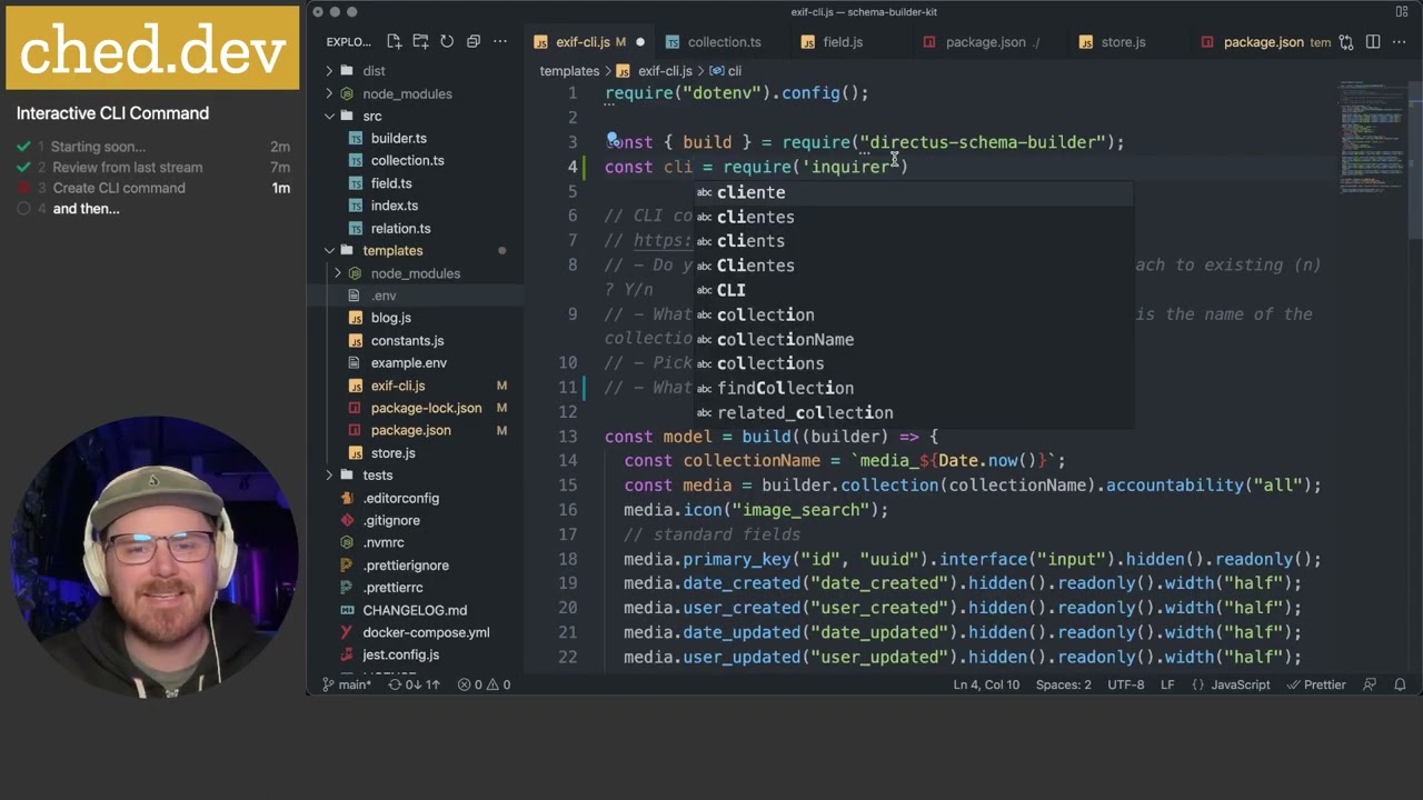 Ep6: Interactive CLI Command With Inquirer.js + Schema-builder-kit For ...