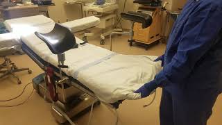 Setting Up Operating Room Stirrups