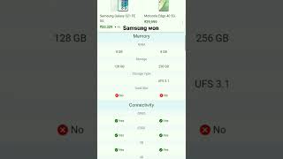 Samsung Galaxy s21 FE Vs Motorola edge 40 compa💫#shorts #viral #samsunggalaxys21fe#motorolaedge40