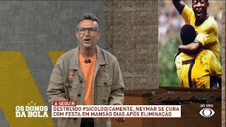 Neto critica festa de Neymar, detona Daniel Alves e lembra de gato em coletiva: "jogaram longe"