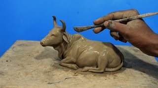 Making a cow with clay | mitti se gay banana | Clay modelling