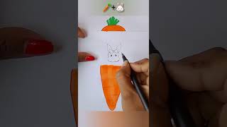 mix emoji carrot🥕 and Rabbit 🐇#shorts#drawing