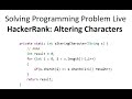 Alternating Characters | HackerRank Solution in java