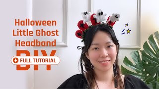 DIY Halloween Headband Tutorial with Pipe Cleaners | Spooky Halloween Craft Tutorial 🎃👻