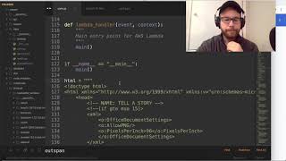 Monitoring AWS lambda and updating html