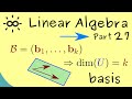 Linear Algebra 27 | Dimension of a Subspace