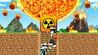 😨 Ultimate Bunker VS Falling Sun in minecraft