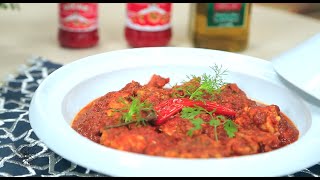 Choumicha : Cervelle Mecharmela à la sauce tomate | شميشة : مخ متبل بصلصة الطماطم