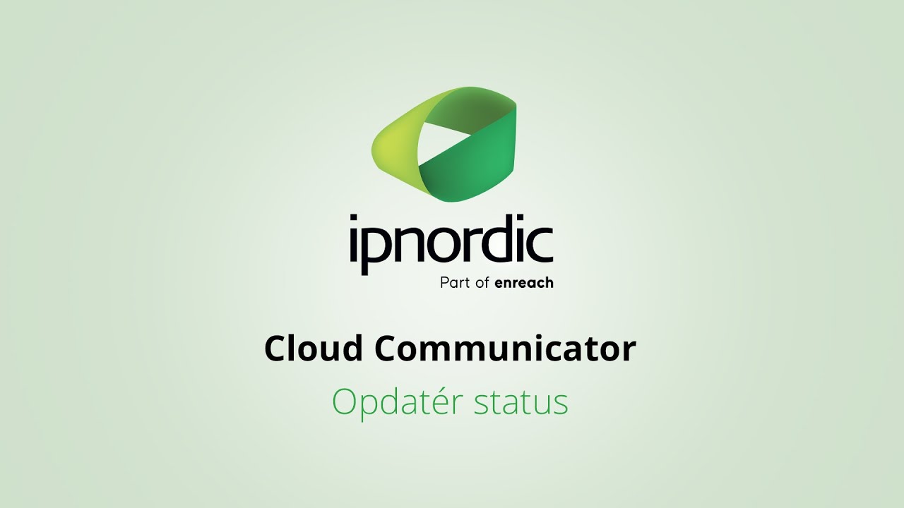 Ipnordic Cloud Communicator Opdatér Status Youtube