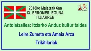 1805050501 Leire Zumeta eta Amaia Arza Trikitilariak, Itziarko X  Erromeri egunean