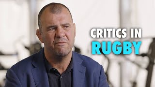 How Michael Cheika deals with his critics in rugby
