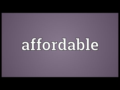 What is a synonym of affordable?