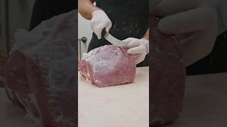 Cutting beef round tip roasts🥩🔪#shorts #shortsvideo #video #bbq #meat #butcher #beef