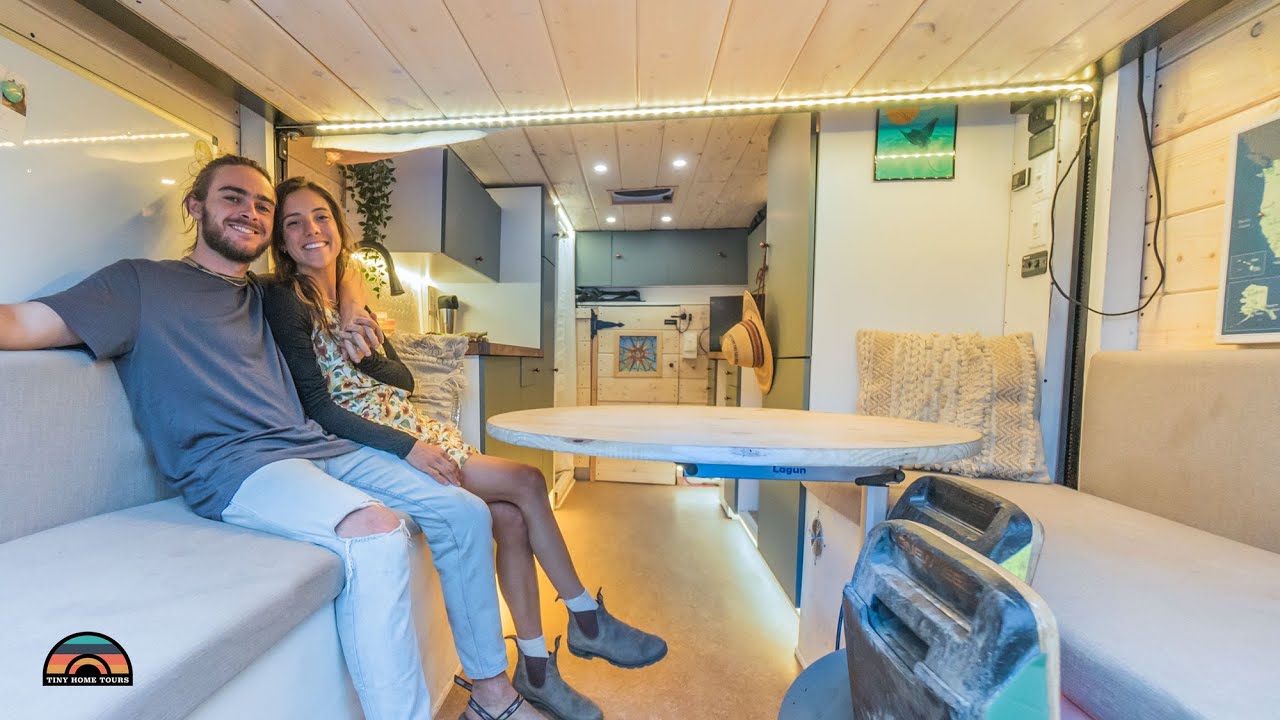 Diy Box Truck Tiny House W Elevator Bed Toilet Shower Youtube