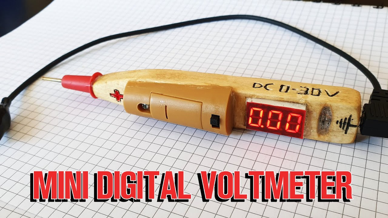 Mini Digital Voltmeter - DIY - YouTube