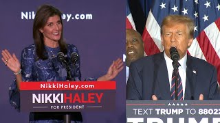 Donald Trump Blasts Nikki Haley During Victory Speech