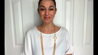 Golden Crystal 10 Way Necklace - Maria Nicola