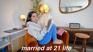 a few days in my life | cozy day of reading, visiting high school, & roadtrip